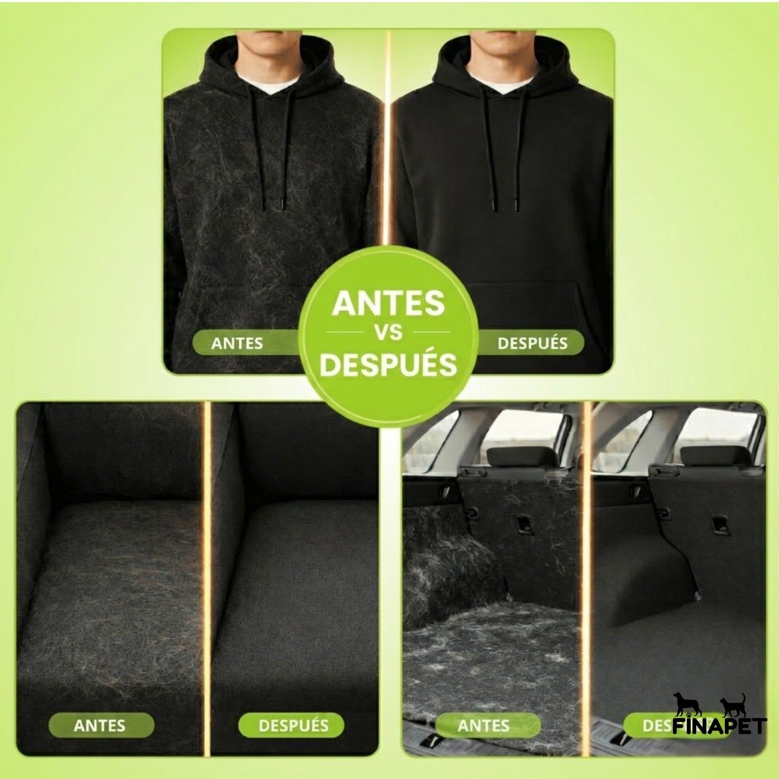 Manopla Quitapelos Reutilizable para Mascotas
